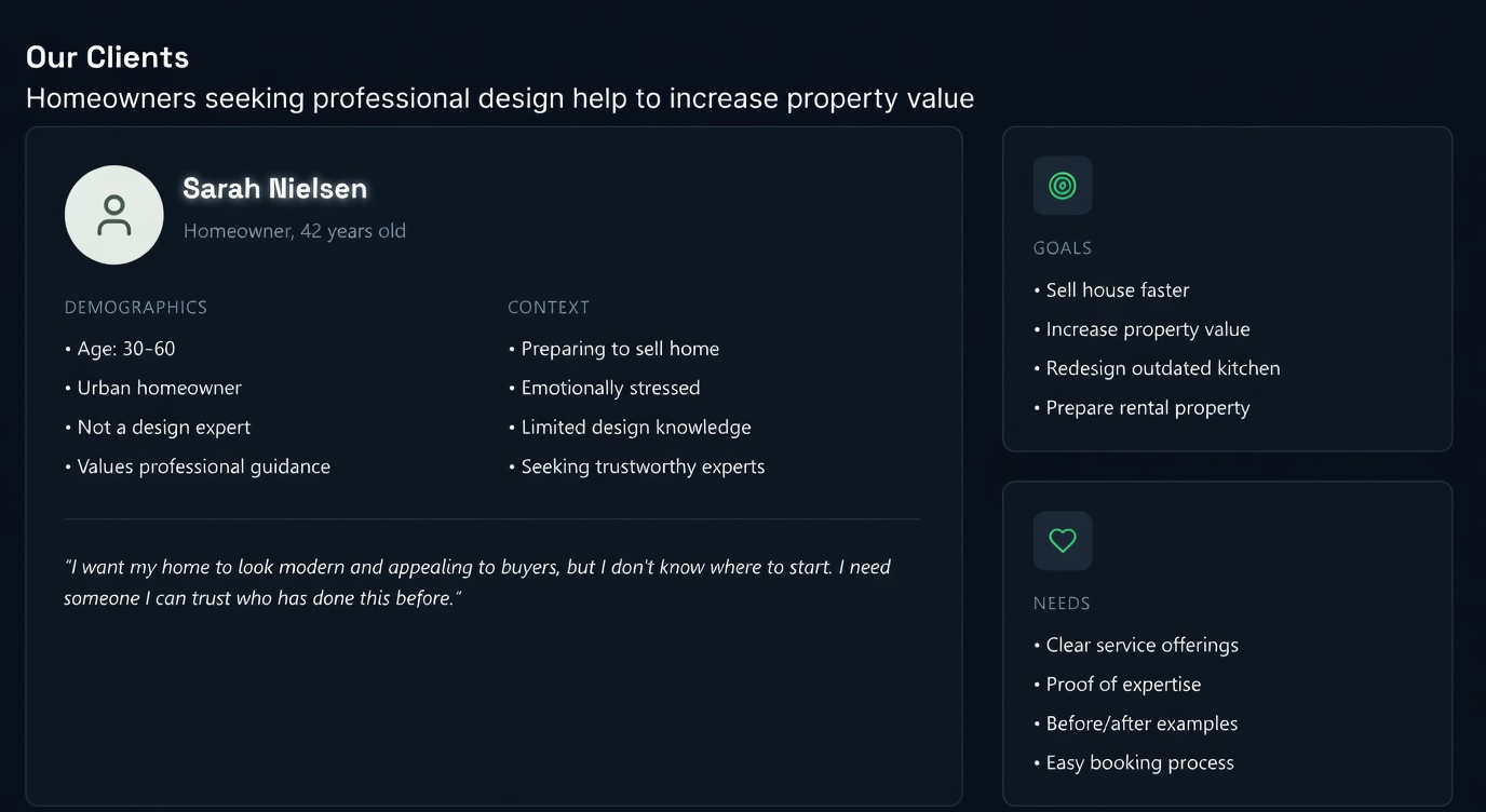 Persona board for Frida Studio